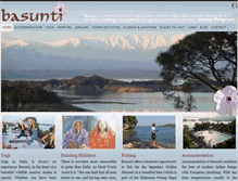 Tablet Screenshot of basunti-yoga-india.co.uk